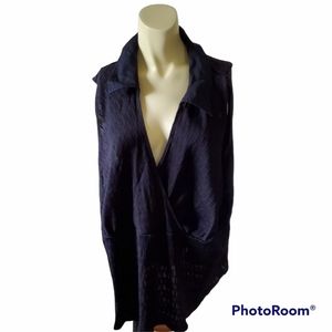 LANE BRYANT Textured Empire waist sleeveless